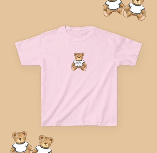 Jesus Loves You Teddy Kids Tee