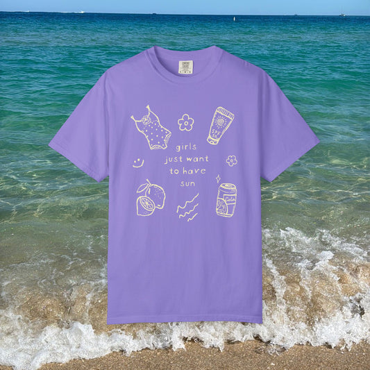 Girls Just Want To Have Sun Tee — Beachy Graphic T-Shirt
