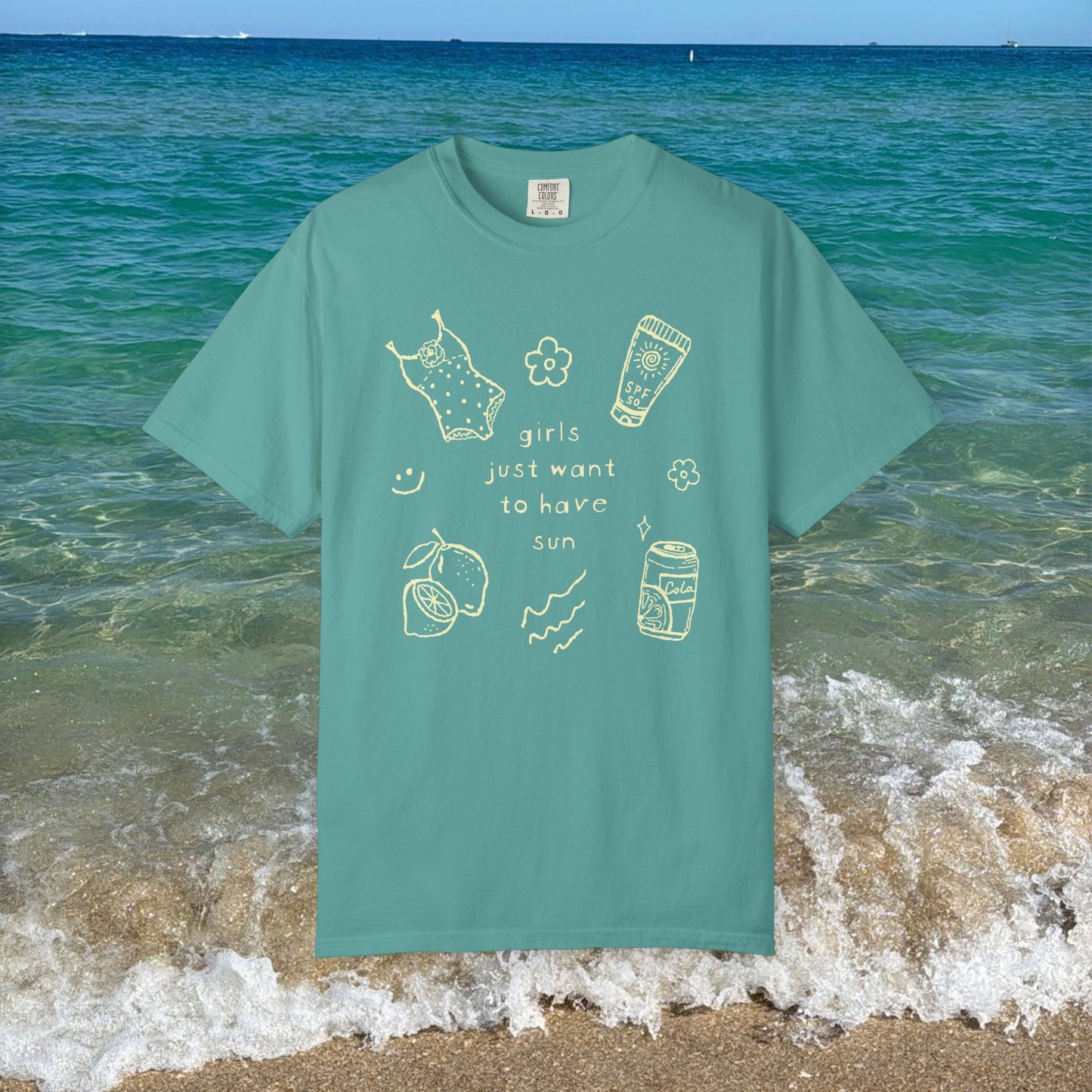 Girls Just Want To Have Sun Tee — Beachy Graphic T-Shirt