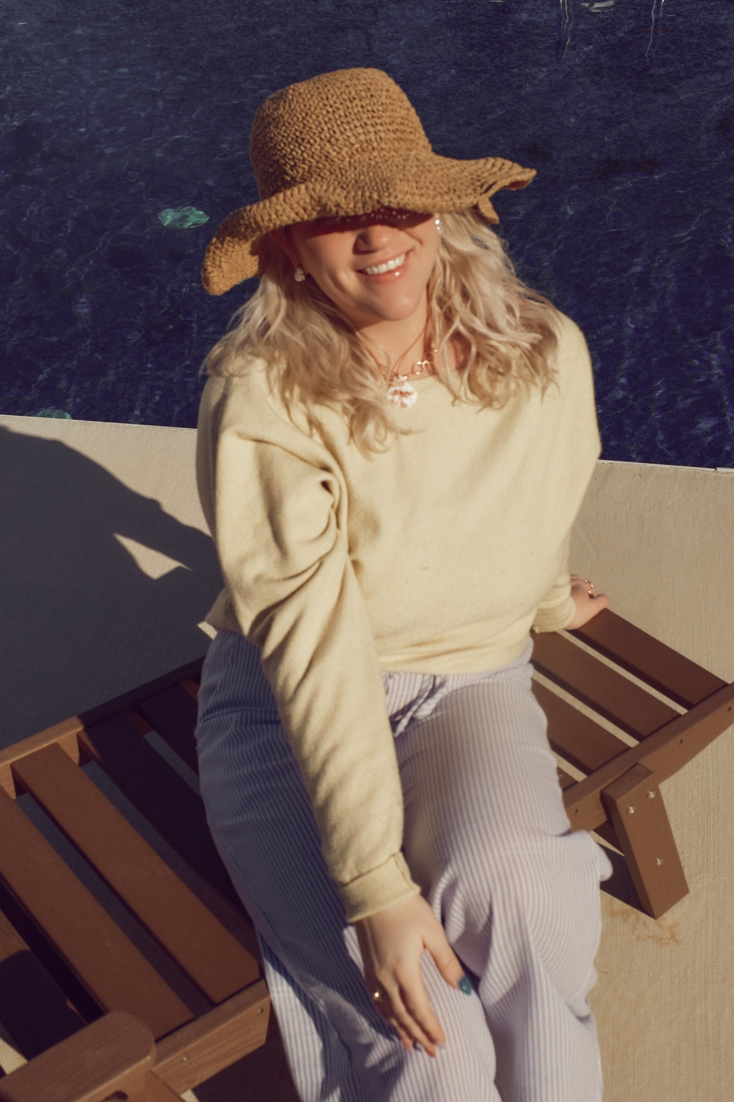 Beach Bum Striped Pants