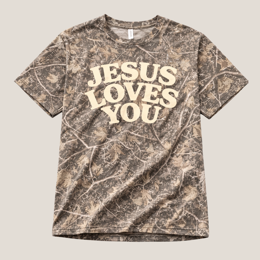 Jesus Loves You Camo Tee