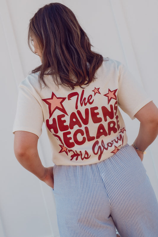 Declare His Glory T Shirt - Desert Dune