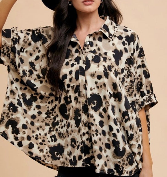 Lorelai Leopard Blouse