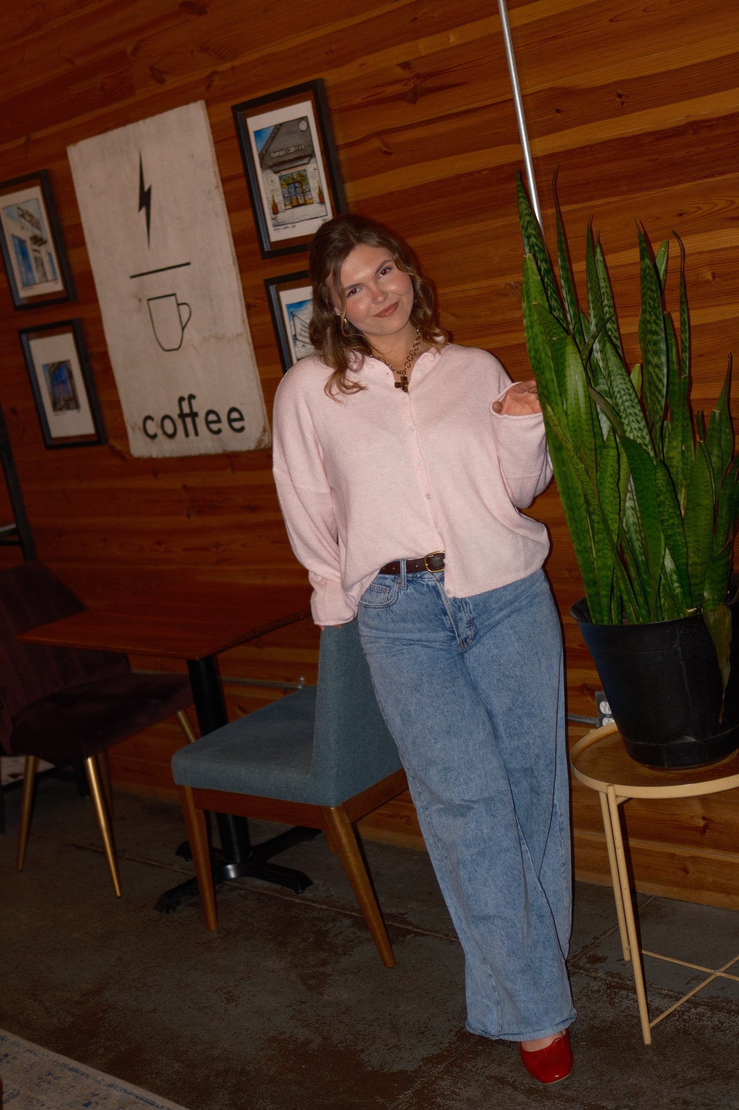 Janie Cardigan in Pink