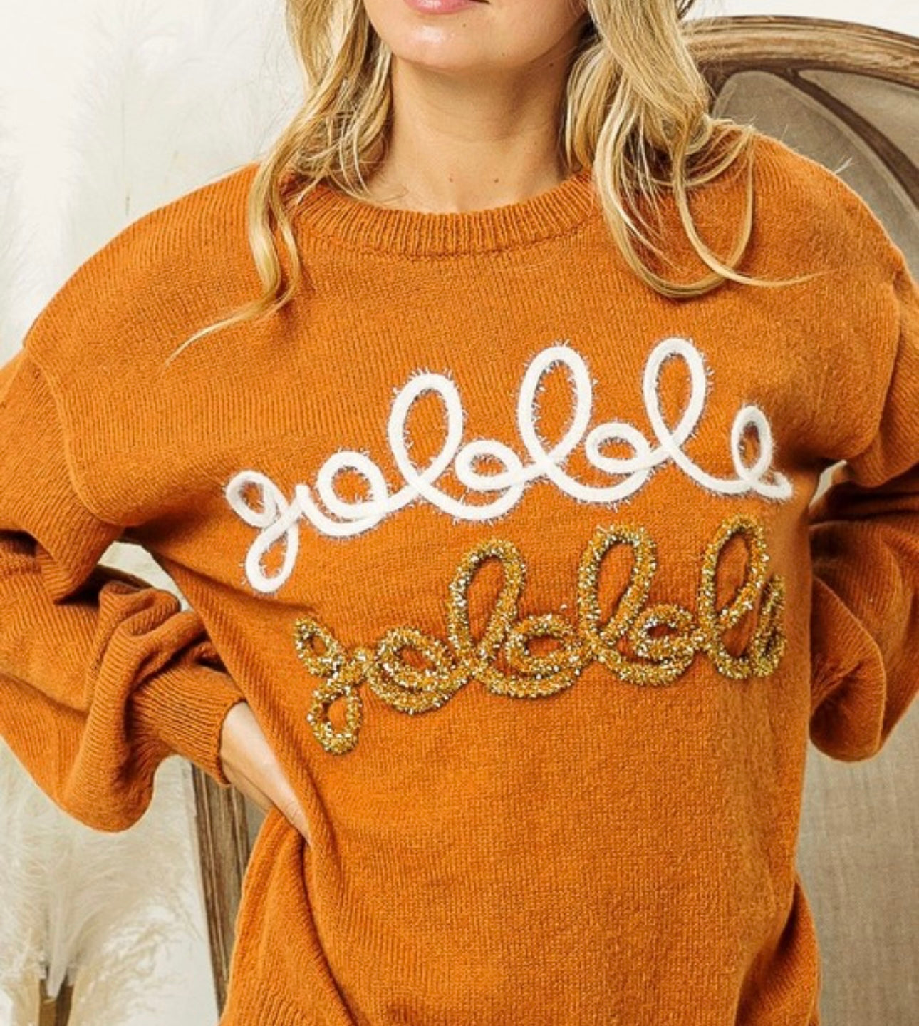 Gobble Gobble Tinsel Sweater