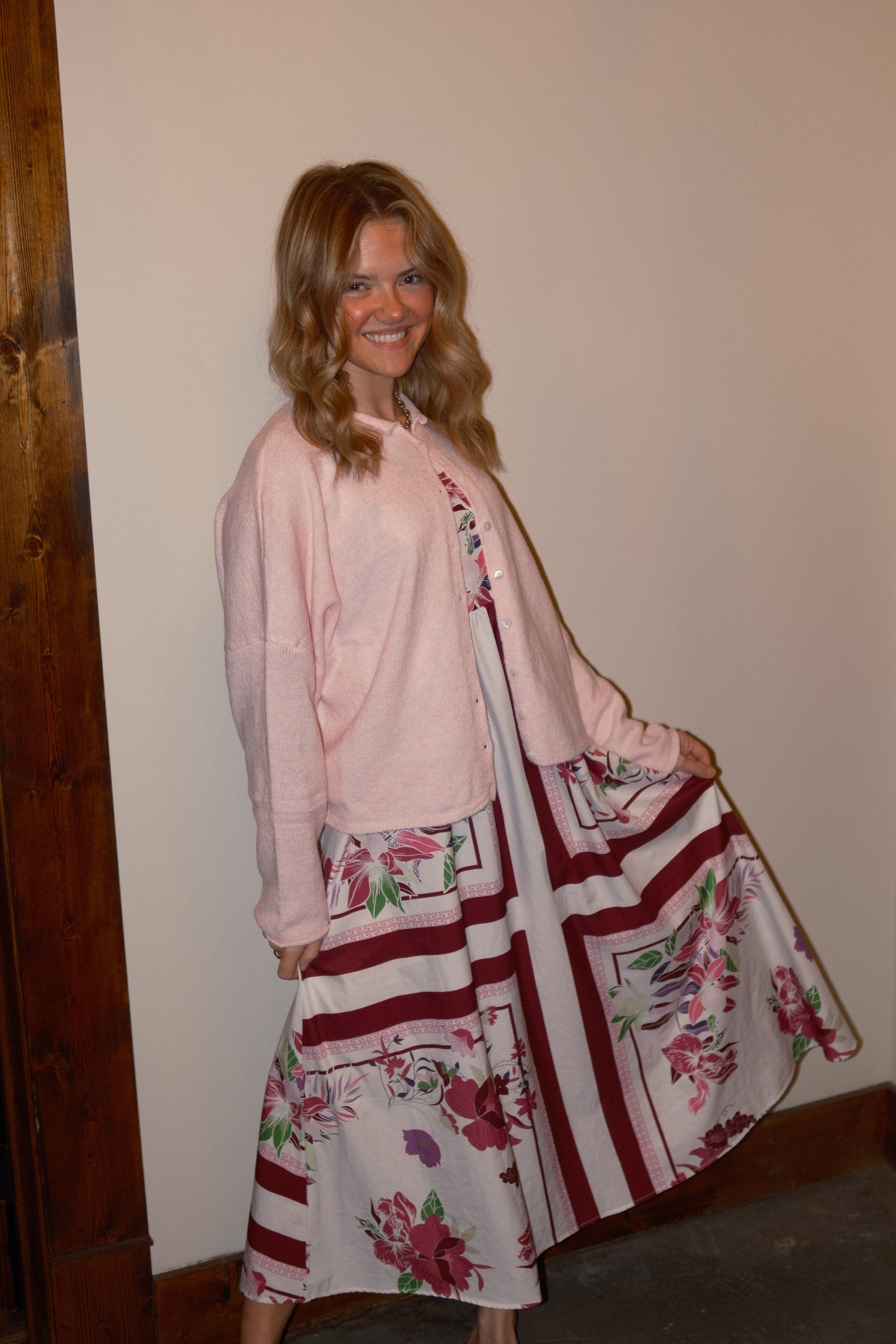 Janie Cardigan in Pink