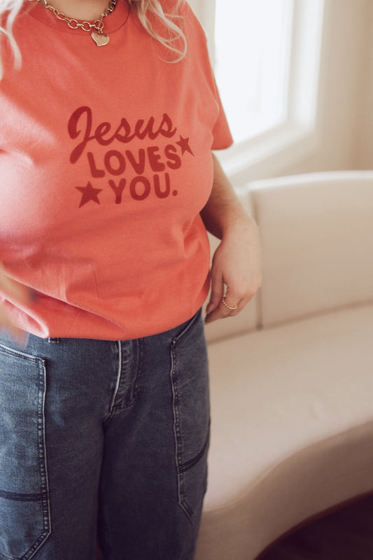 Declare His Glory T Shirt - Terracotta Rose