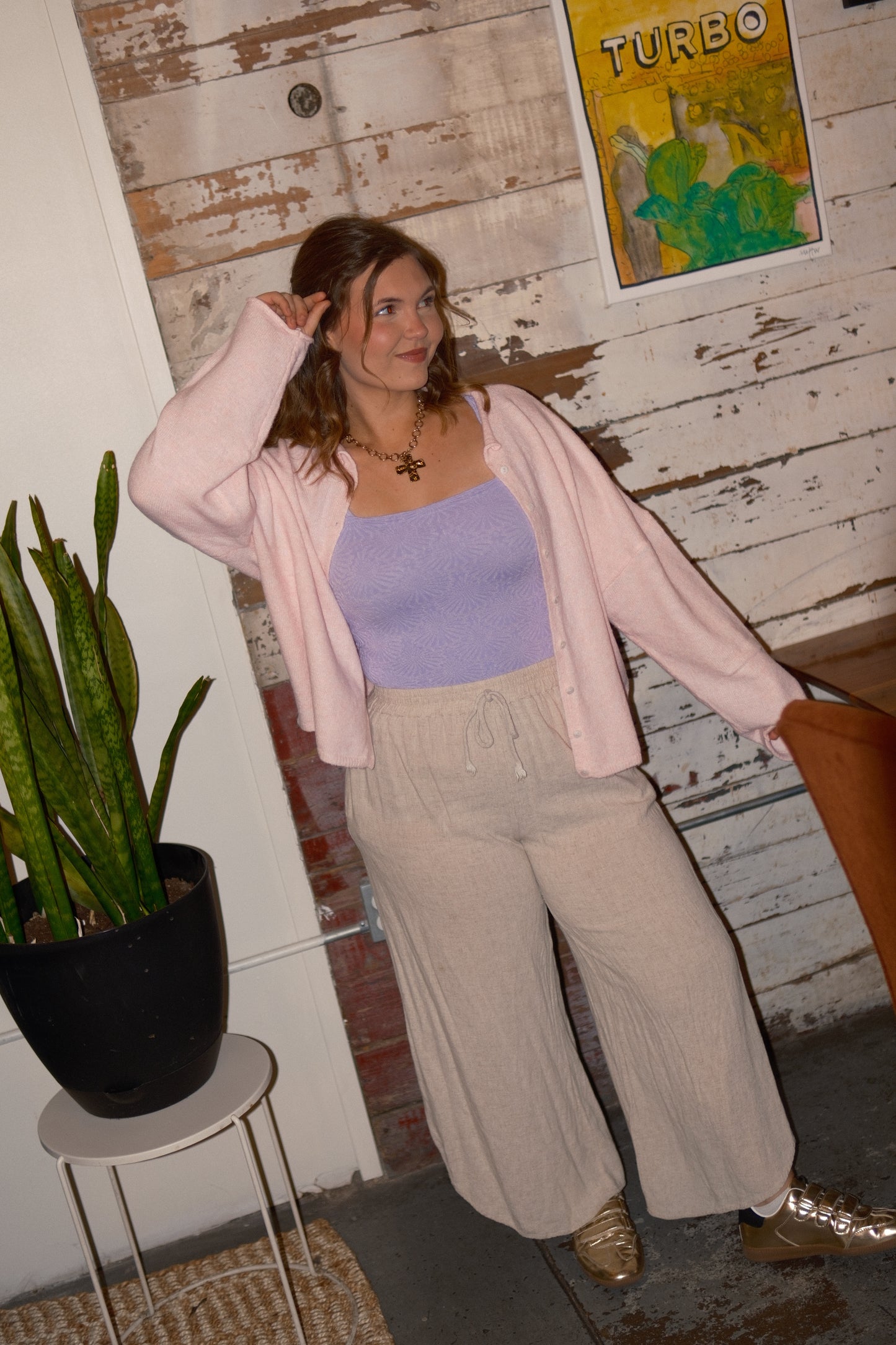 Janie Cardigan in Pink